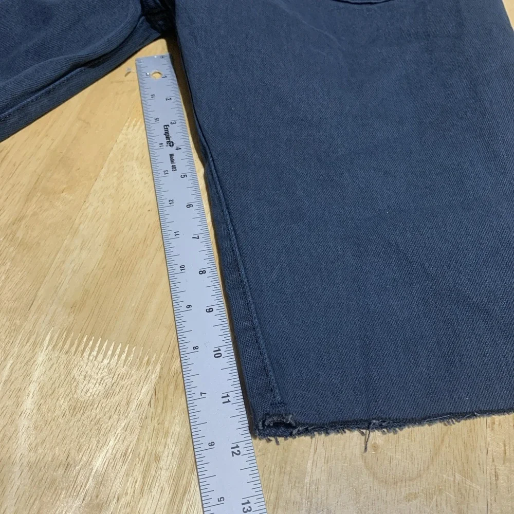 Levi's 501 Button Fly Blue Dark Cut Off‎ Shorts Mens  Size 31X12